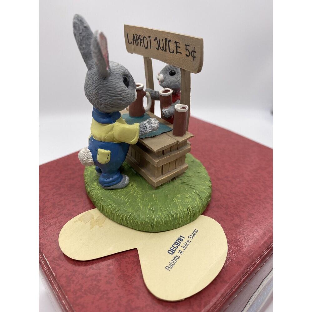 Vintage Tender Touches Rabbits at Juice Stand Times to Cherish & Box Decor